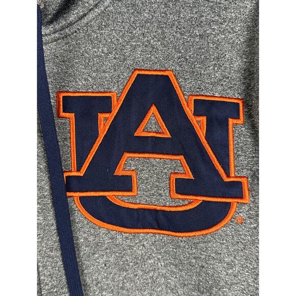 Auburn Tigers AU Champion Full Zip‎ Hoodie Grey Gray Orange Mens Medium NCAA SEC - Picture 2 of 7